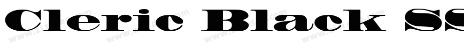 Cleric Black SSi Bla字体转换